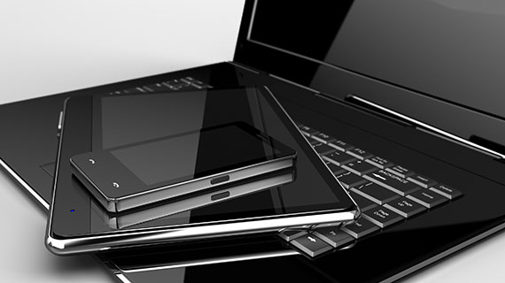 smartphone tablette et ordinateur portable